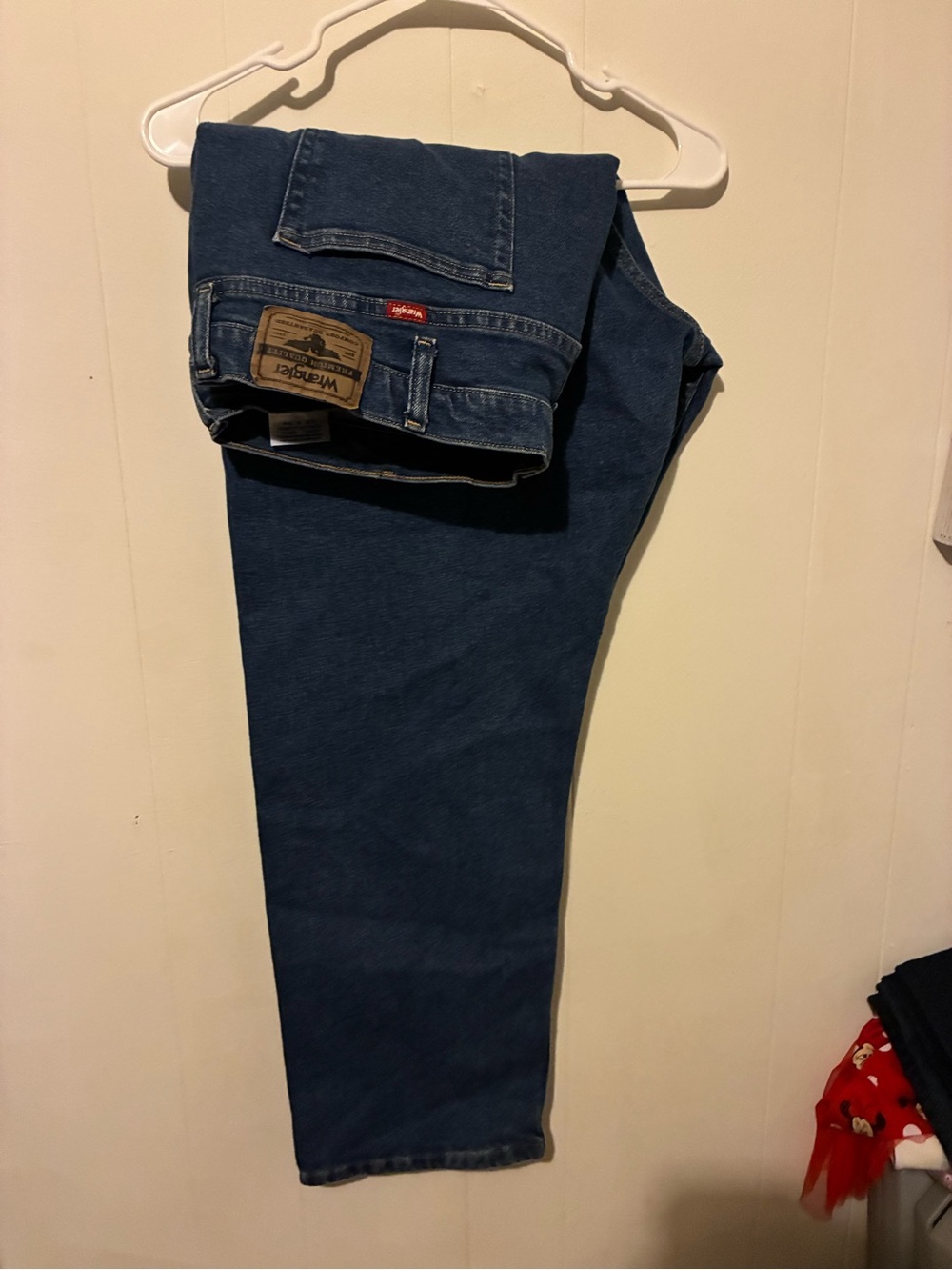 Wrangler Navy Blue Straight-Leg Men's Jeans
